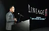 NCSoft CEO Kim Taek-jin speaks on stage to the press. [LEE SOO-KI]