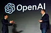 ARM CEO Rene Haas and OpenAI CEO Sam Altman attend an event to pitch AI for businesses in Tokyo, Japan, on Feb. 3. [REUTERS/YONHAP]