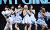 Girl group Oh My Girl performs during a showcase event at Yes24 Live Hall in Gwangjin District, eastern Seoul, on July 24, 2023. [NEWS1]