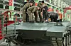 North Korean leader Kim Jong-un is seen during an inspection of a tank factory in an undated visit, in this photo released by the state-run Korean Central News Agency. [YONHAP]