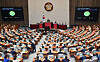 The National Assembly passes the 'Yellow Envelope' pro-labor bill in a plenary session in western Seoul on Aug. 24, 2025. [JOONGANG ILBO]