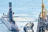 The Ahn Mu, a 3,000-ton Dosan An Chang-ho-class submarine, departs Jinhae Naval Base on Nov. 4 to participate in the 2025 Silent Shark exercise. [NAVY]