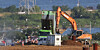 Waste landfill work is underway on June 25, 2024. [YONHAP]