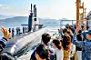 The Ahn Mu, a 3,000-ton Dosan An Chang-ho-class submarine, departs Jinhae Naval Base on Nov. 4 to participate in the 2025 Silent Shark exercise. [NAVY]