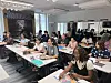 Students take Korean classes at a King Sejong Institute in France in September last year. [KING SEJONG INSTITUTE FOUNDATION]
