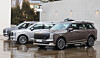 This file photo, taken Jan. 15, shows the Palisade SUVs of Hyundai Motor at a media event in Seongnam, Gyeonggi [YONHAP]