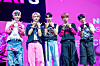Boy band Nowadays poses for photos during a showcase held on Aug. 27 at the Yes24 Live Hall music venue in eastern Seoul. [DANIELA GONZALEZ PEREZ]