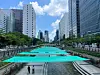 A 50-meter-long (164 feet) designer shade canopy installed by Seoul city and the Seoul Facilities Corporation over the Cheonggye Stream [SEOUL FACILITIES CORPORATION]