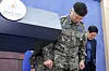 Korean Air Force Chief of Staff Lee Young-su bows after delivering a public apology in Yongsan District, central Seoul, on March 10. [NEWS1]