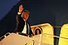 President Donald Trump boards Air Force One at Calgary International Airport on June 16 in Calgary, Canada, on his way back to Washington. (AP Photo/Mark Schiefelbein)