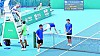 Korean tennis player Kwon Soon-woo smashes his racket on the floor after losing to Samrej Kasidit of Thailand in the second round of the men's singles tournament at the Asian Games on Monday. [JOONGANG ILBO]