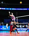 Volleyball player Inkushi jumps during a match in this photo uploaded to her Instagram account. [SCREEN CAPTURE]