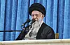 In this photo released by the official website of the office of the Iranian supreme leader, Supreme Leader Ayatollah Ali Khamenei attends a ceremony marking the anniversary of the 1989 death of the late revolutionary founder Ayatollah Khomeini at his shrine just outside Tehran, Iran on June 4. [AP/YONHAP]