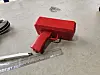 A plastic cash cannon that Ulsan HD fans plan to use to shoot the fake bills at Hong Myung-bo [PAIK JI-HWAN]
