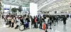 Passengers line up inside the Incheon International Airport on May 29. [JOONGANG ILBO]