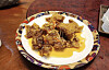 A dish of guobaorou, or Chinese-style sweet and sour pork, with 10 pieces is sold for 22,000 won at a festival in Busan. [SCREEN CAPTURE]