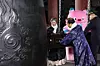 Citizen representatives ring the bell during the New Year’s Eve bell-ringing ceremony, with Seoul's mascot Hechi shown in the back, at Bosingak Pavilion in Jongno District, central Seoul, on the morning of Jan. 1. [JOINT PRESS CORPS]