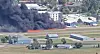 Smoke rises following a plane crash at Kalispell City Airport, in Kalispell, Montana on Aug. 11. [REUTERS/YONHAP]
