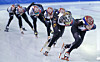 Korean short track speed skaters train at Jincheon National Training Center in Jincheon, North Chungcheong, on Jan. 7. [NEWS1]