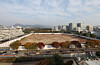 A view of the Sewoon District 4 area in Jongno District, central Seoul, is seen on Nov. 6. The Supreme Court upheld the validity of a Seoul Metropolitan Government ordinance that eased development restrictions outside historical and cultural preservation zones without consultation with the Korea Heritage Service the same day. The ruling drew attention for its connection to the redevelopment project across from Jongmyo Shrine. [YONHAP]