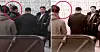 This composite image compares the original, left, and edited versions of an image during the inspection of a then under-construction warship by North Korean leader Kim Jong-un, right in both images, in March. The red circle in the original image shows the former North Korean chief naval commander, Kim Myong-sik, in military attire, and manager of the Chongjin Shipyard, Hong Kil-ho, looking on as Kim speaks, while the edited image — captured from the North's official Korean Central Television footage aired on June 13 — shows both men to have been digitally removed, in a photo captured from NK News. [SCREEN CAPTURE]