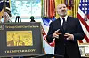 U.S. Commerce Secretary Howard Lutnick speaks as U.S. President Donald Trump prepares to sign the Gold Card executive order in the Oval Office of the White House in Washington on Sept. 15. [AP/YONHAP]