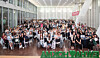 International freshmen studying at Ewha Womans University's Global Scholars Program pose for a photo during a welcoming ceremony held on Sept. 17. [EWHA WOMANS UNIVERSITY]