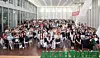 International freshmen studying at Ewha Womans University's Global Scholars Program pose for a photo during a welcoming ceremony held on Sept. 17. [EWHA WOMANS UNIVERSITY]