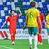 Korea's Kang Seong-jin, left, celebrates scoring a goal during the West Asia Football Federation (WAFF) Championship final at Al Fateh Stadium in Al Mubarraz, Saudi Arabia in a photo shared on the WAFF's official Instagram account on Tuesday. [SCREEN CAPTURE]