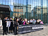 Nine organizations, including the Korean Confederation of Trade Unions (KCTU) and the feminist activist group WomenLink held a press conference and demonstrations in front of Nexon’s headquarters at Seongnam, Gyeonggi, on Nov. 28. [KOREAN WOMENLINK]
