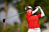Kim Hyo-joo of Korea tees off on the 18th hole during the final round of the Lotte Championship at Hoakalei Country Club in Ewa Beach, Hawaii, on Oct. 4. [GETTY/YONHAP]
