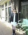 K-pop girl group IVE member Rei wearing Chanel rain boots [SCREEN CAPTURE]