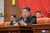 North Korean leader Kim Jong-un speaks during a plenary gathering of the Workers' Party of Korea on Dec. 11, 2025. [KOREAN CENTRAL NEWS AGENCY]