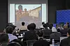 A video made by North Korean state media to criticize people who attempt to assert their legal rights is shown at a public hearing hosted by the United Nations Human Rights Office in Seoul on Wednesday. [PARK SANG-MOON]