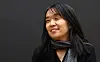 Han Kang, recipient of the 2024 Nobel Prize in Literature, answers questions from reporters during a press conference at the office of her Swedish-language publisher, Natur & Kultur, in Stockholm, Sweden, on Dec. 11, 2024. [YONHAP]