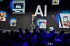 Yong Seok-woo, president and head of Samsung Electronics' display division, speaks to the audience during First Look 2025 in Las Vegas on Sunday. [SAMSUNG ELECTRONICS]