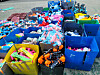 Water guns used at Waterbomb Seoul 2025 are delivered to TRU, an environmental nonprofit based in Gyeonggi, in this photo uploaded by agency official Park Jun-seong on July 8. [SCREEN CAPTURE]