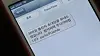 A smishing scam message on a mobile phone [YONHAP NEWS TV]