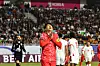 Son Heung-min reacts during a World Cup qualifier between Korea and Jordan at Suwon World Cup Stadium in Suwon, Gyeonggi on March 25. [JOONGANG ILBO]