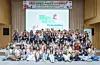 International students pose for a photo during the orientation for the inaugural “30 Days in Seoul” program at City Hall in central Seoul on June 30. [SEOUL METROPOLITAN GOVERNMENT]