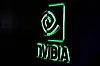 A NVIDIA logo is displayed at Siggraph 2017 in Los Angeles on July 31, 2017. [REUTERS/YONHAP]