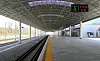 This photo, released by the state-run Rodong Sinmun, shows a railway station that links North Korea to Russia across the Tumen River on May 28. [NEWS1]