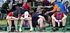 Scouts escape the heat near tents at the World Scout Jamboree in Buan County, North Jeolla on Aug. 4, 2023. [NEWS1]