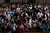 Faithful attend the first Sunday Mass following the election of Pope Leo XIV as the Catholic Church's new leader and first U.S.-born pontiff, at the Basilica of the National Shrine of the Immaculate Conception in Washington in the United States, May 11. [REUTERS]