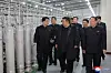 North Korean leader Kim Jong-un visits a nuclear-material production base and a nuclear weapons research center on Jan. 29, North Korean state media outlet Korean Central News Agency reported. [KCNA]