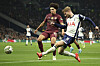 Tottenham Hotspur forward Timo Werner, right, shoots during the Carabao Cup match against Manchester City at Tottenham Hotspur Stadium in London on Wednesday. [AP/YONHAP]