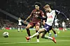Tottenham Hotspur forward Timo Werner, right, shoots during the Carabao Cup match against Manchester City at Tottenham Hotspur Stadium in London on Wednesday. [AP/YONHAP]