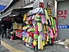 So-called Italy towels are coarse cloth used by Koreans to scrub off dead skin cells. Such towels are sold in various colors at street markets. [JOONGANG ILBO]