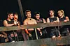 Lee Won-hee, third from left, stands with a group of fellow 'Physical: 100' contestants. [NETFLIX]