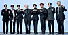 Boy band Ateez poses for a photo during a press conference at the Fairmont Ambassador Seoul hotel in western Seoul on Feb. 5, a day before the release of its 13th EP, “Golden Hour: Part 4.” [DANIELA GONZALEZ PEREZ]